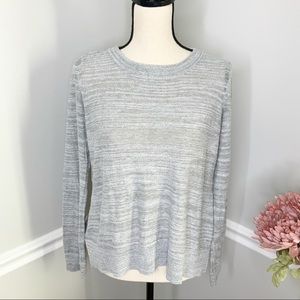 ANTHROPOLOGIE ANGEL OF THE NORTH Grey Sweater